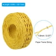 thumbnail image 2 of Uxcell 1 Roll Raffia Ribbon, 109 Yard Paper Twine String for Festival Gifts Wrapping, Yellow, 2 of 6