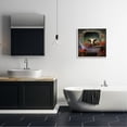 thumbnail image 3 of Stupell Industries Cow in Vintage Floral Tub Animals & Insects Painting White Framed Art Print Wall Art, 24 x 24, 3 of 9
