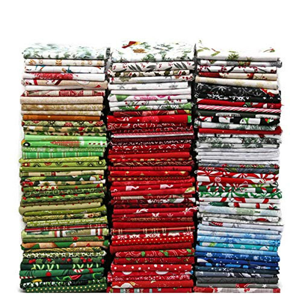 10 Fat Quarters Christmas Assorted Fat Quarter Bundle Holiday Festive