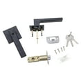 thumbnail image 3 of TIERPOP Entry Door Levers & Deadbolts Lock Set Black Handle Keyed Alike Modern Door Knob Quick Fixing for Home & Office door, 3 of 17