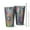 Blue Pioneer Flower-1, variant on 16oz Tumblers Blue Floral and Petal Pattern Stainless Steel Vacuum Insulated Double Wall Travel Tumbler Cups Mug with Lid and Straw,Cleaning Brush for Coffee,Tea