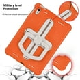 thumbnail image 7 of Dteck Case for iPad 9th/ 8th/ 7th Generation, Case for iPad 10.2 Inch 2021/2020/2019 with Rotating Kickstand, Heavy Duty Child Proof Shockproof Shell with Handle Grip Shoulder Strap,Orange, 7 of 7