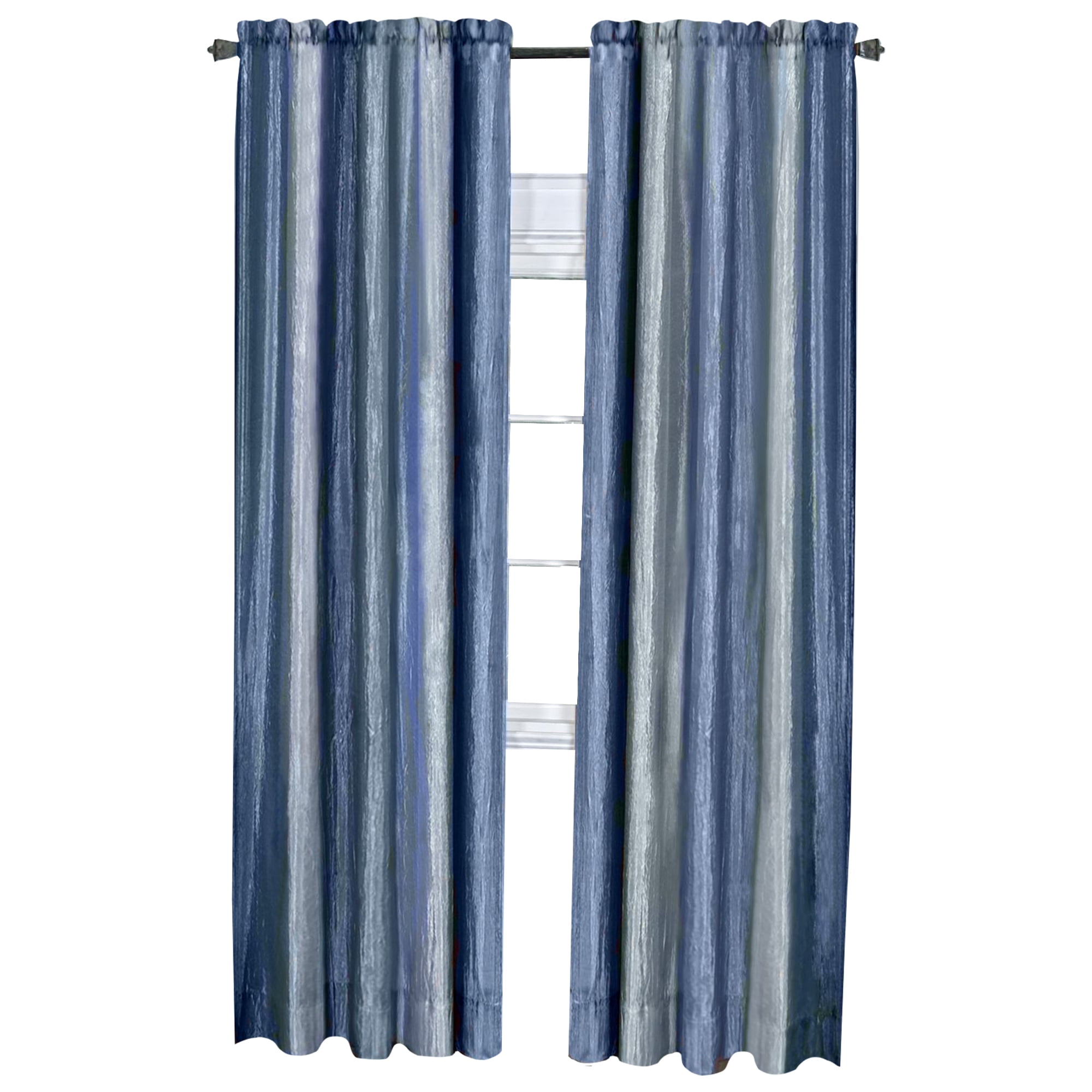 Achim Ombre Window Single Curtain Panel, Blue, 50x84