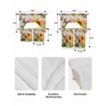 thumbnail image 5 of Vintage Sunflower Swag Kitchen Curtains Sets for Windows 24 Inch Length, Spring Summer Botanical Floral Rustic Short Window Curtain Panels Swags Valances and Tiers 3 Piece Set for Cafe/Dining Room, 5 of 5
