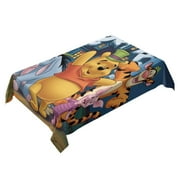 Winnie the Pooh square tablecloth has an iconic print, fits most tables, and is easy to care for.55" x 71"（140*180cm）