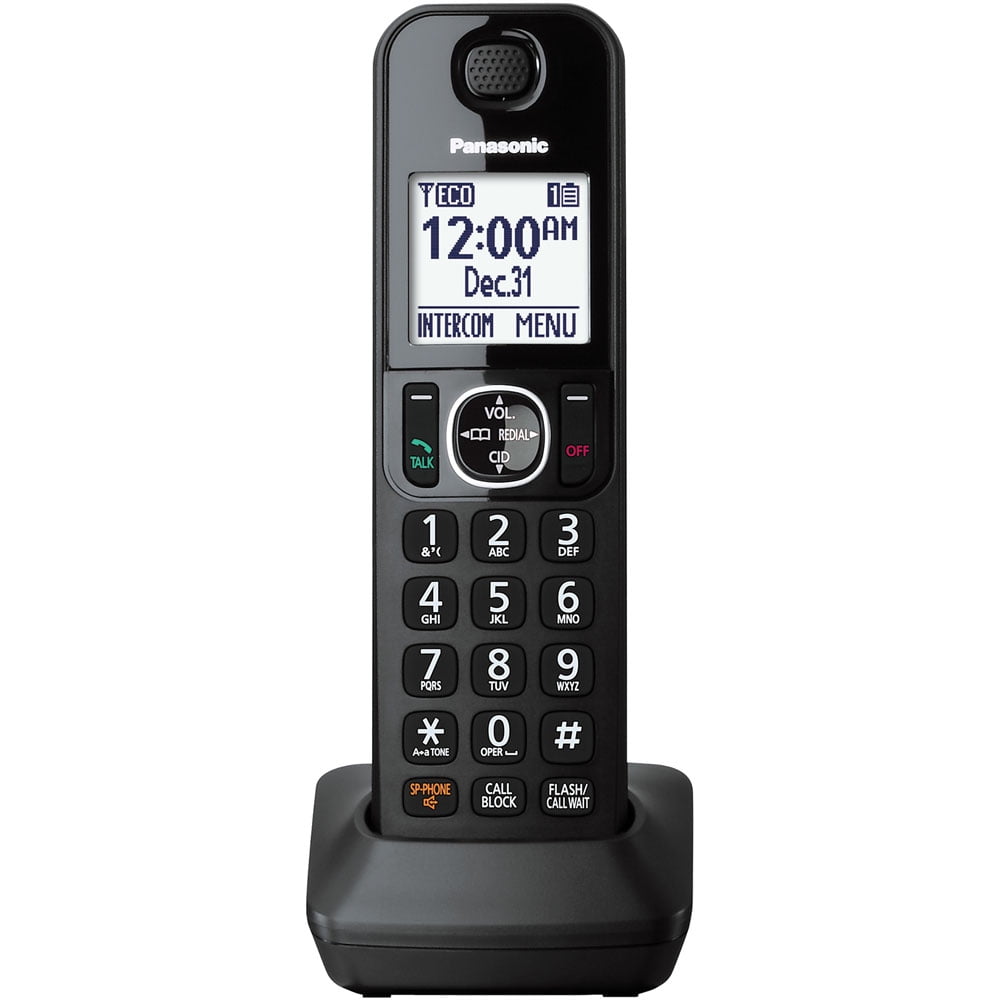 Additional Black Handset for DECT 6.0 Phone Systems