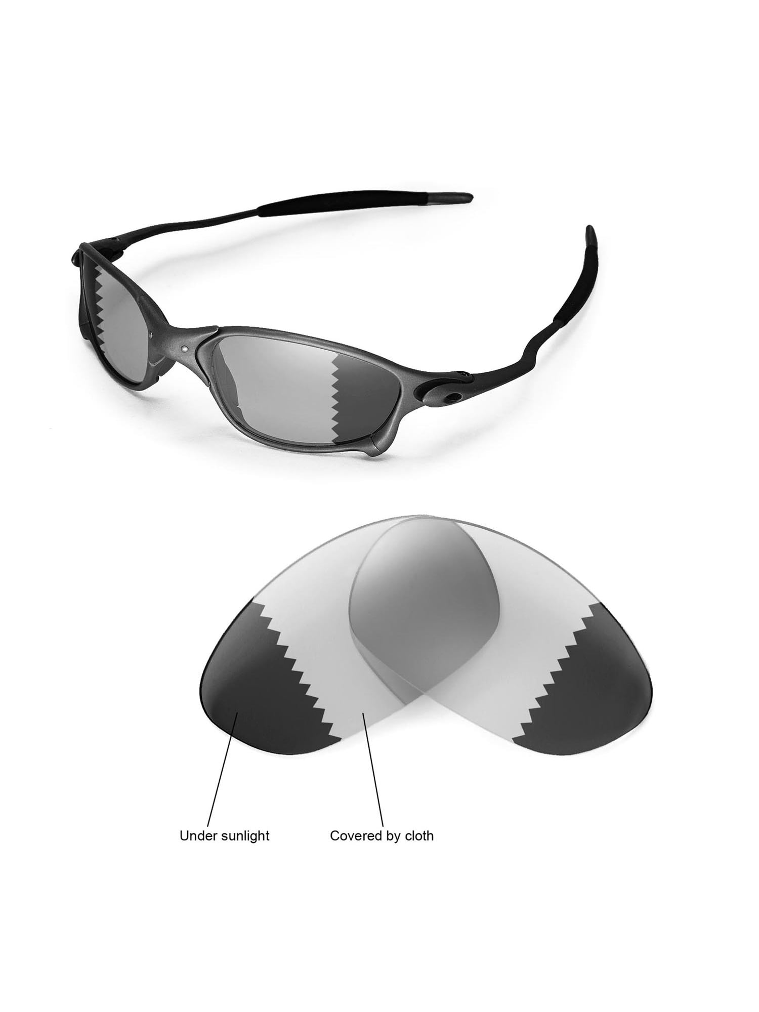 Rodet Lærd erhvervsdrivende Walleva Transition/Photochromic Polarized Replacement Lenses for Oakley X  Metal XX Sunglasses - Walmart.com