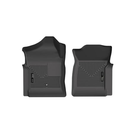 Husky Liners 18251 Weatherbeater Floor Mats Fit 1999-2007 Silverado/Sierra 1500/2500/3500 Regular Cab w/o Manual Transfer Case Front Row Liners 2pc Black