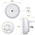 thumbnail image 5 of xjwjuw Dimmable LED Night Light, Plug Into Wall, Light Sensor Auto On/Off, Warm White, Fire-Retardant ABS, Energy-Efficient 0.6W, for Baby Room, Bathroom, Stairway, Corridor, Bedroom Night Lighting, 5 of 9