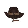 thumbnail image 3 of Peter Grimm's Floyd Wool Feel Safari Cowboy Hat, Brown, 3 of 3