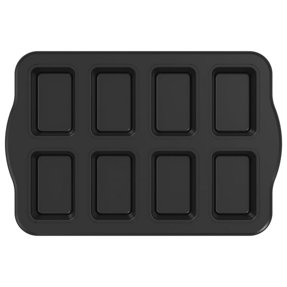 Sartén Mini para Pan de 8 Cavidades de Acero Al Carbono, Sartén Pequeño para Pan Antiadherente, Sartén Mini para Brownies, Sartén Multifuncional para Pan Mini para Reuniones, Fiestas, Horneado Diario