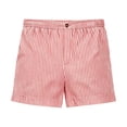 thumbnail image 4 of Striped Summer Shorts for Women Button Closure Elastic Waist Casual Shorts with Pockets, 4 of 4