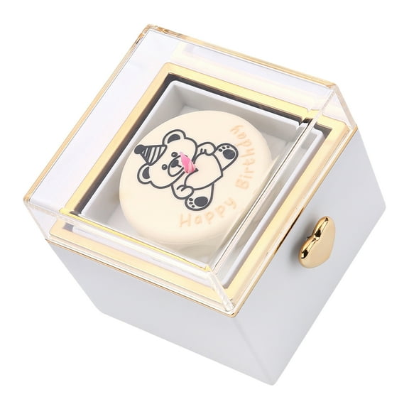 Stylish Rotating Rings Box Surprises Gift with Holder for Engagements and Confessions Stylish Jewelry Display Case