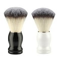 thumbnail image 3 of Men's soft hair facial brush old-fashioned manual shaving brush shaving soap cream foam brush barber shop beard brush-black+black-shaving brush+shelf, 3 of 4