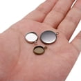 thumbnail image 6 of GKNET 20pcs 10-25mm Pendant Base DIY Accessories Delicate Jewelry Bottom Bracket Supplie-Gun black-18mm x 20pcs, 6 of 6