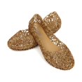 thumbnail image 1 of Sandalias de mujer Sonducket de gelatina transpirables de verano color oro Tamaño 38, 1 of 6