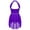 Purple, variant on renvena Kids Girls Halter Neck Sparkly Dance Leotard Chiffon Dress Gymnastic Ballet Dancewear Performance Costume Size 6-16 Coffee 14