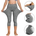 thumbnail image 4 of Qabnzmfo Yoga Pants for Girls Elastic High Waisted Cropped Leggings with Pockets Gym Workout Sport Leggings, 4 of 9