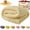 Beige, variant on Emotional Support Blanket Yellow, Dog Mood Calming Blanket, Soft Ribbed Plush Throw for Sofa Bed Kennel Crate, Washable Cozy Cover with for Small Medium Large Breeds(Yellow,28 * 39in)