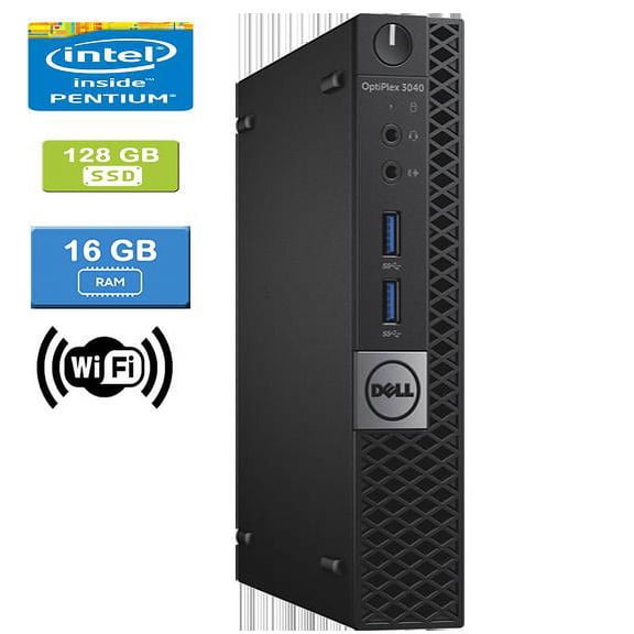 Used: DELL 3040 MICRO Intel Core G4400T 2.90 GHz, 16GB, 128GB SSD, Win 10 Pro