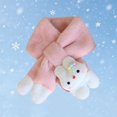 thumbnail image 4 of BXJX Girls Plush Scarf, Lightweight Casual Thermal Thick Neck Warmer for Winter Pink Size Free Size, 4 of 6