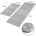 thumbnail image 6 of Kitchen Rugs Non Slip, Cushioned Kitchen Floor Mats Set of 2, Grey Anti-Fatigue Kitchen Mat Waterproof, Ergonomic Memory Foam Standing Mat for Bar,Office,Desk,Laundry, 6 of 6