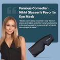 thumbnail image 6 of MyHalos 3D Mulberry Silk Sleep Mask for Women & Men with Cups, Blackout - Silk Eye Masks for Sleep Anywhere, Travel, Night, Face, Side, 6 of 8