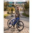 thumbnail image 2 of YareYi EB5 350W Rated Electric Bike for Adults, 26" Tire ebike with Removable Battery, 40-Mile Range, 20 MPH, 7-Speed and Front Fork Suspension Electric Mountain Bike, Blue, 2 of 8