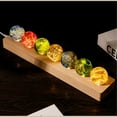 thumbnail image 3 of Perlas de vidrio luminosas Luz nocturna de cristal | Diseño colorido de crujido de hielo | Lámpara de bola de cristal de energía curativa | Centro de mesa decorativo para el ambiente del hogar | 1, 3 of 5
