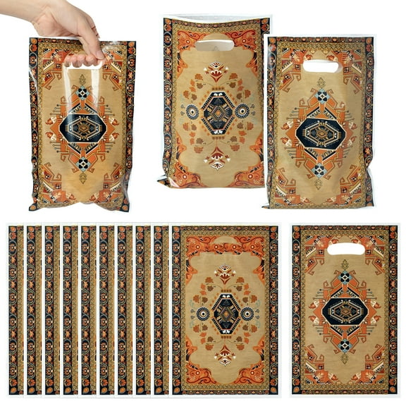 Party Gift Bag-Aztec Bohemian Style Rectangular Bag for Baby Shower, Birthday Parties, and Weddings Decoration Supplies, 50 Pieces