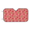 thumbnail image 6 of Lsque Strawberry Floral Car Windshield Sun Shade | Accordion Folding Style Auto Shade for Car Truck SUV Van | Blocks UV Rays Sun Visor Protector | Medium, 6 of 7