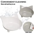 thumbnail image 4 of Cat Bowls Cat Food Bowl Non Slip Pet Bowl Shallow Cat Water Bowl Cat Feeding Wide Bowls to Stress Relief of Whisker Fatigue Dog Bowl Dish for Puppy Cats Rabbits Small Animals(Safe Food-Grade Material), 4 of 5