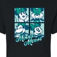thumbnail image 3 of Disney - Plaid Minnie Mouse - Juniors Cropped Cotton Blend T-Shirt, 3 of 5