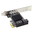thumbnail image 1 of SATA PCIe Bracket 4 Port III Tarjeta 6Gbps 3.0 a PCI-e 1X Adaptador con, 1 of 4
