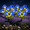 BLUE, variant on Rirool Solar Rose Garden Stake Lights, 7 Heads Purple Flower Solar Lights Outdoor Waterproof, 8 Modes Decorative Lights for Yard Lawn Patio Pathway, 2 Pack