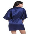 thumbnail image 4 of LYMAYTER‌ Bridal Silk Robe for Women Spa Bathrobe Bride & Bridesmaid Party Sleepwear‌ S-XXXL, 4 of 8