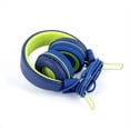 thumbnail image 4 of Auriculares para Niños Auriculares con Cable Colorido Computadora Portátil Tableta Teléfono para Aprender en Línea Auriculares de Clase,Azul+Verde, 4 of 7