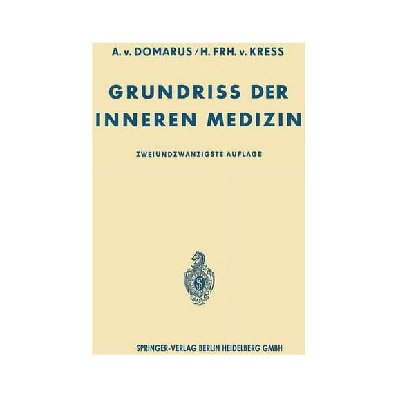 Grundriss Der Inneren Medizin, (Paperback)