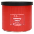 thumbnail image 1 of Mainstays 3-Wick Textured Wrapped Strawberry Scented Candle, 14 oz, 1 of 6