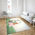 thumbnail image 4 of Easter Egg Brussels Griffon Bunny Ear Welcome Spring Truck Indoor Rug Griff Dog Lover Carpet Living Bed Room Sofa Home Decor - 12002, 4 of 5