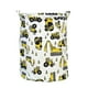 thumbnail image 2 of Cesto de lona para la ropa sucia con asas | Cesto plegable para ropa sucia | Cesto ligero y plegable para juguetes, toallas y mantas | Organizador de tela multicolor para baño, habitación infantil y, 2 of 5