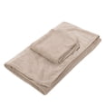 thumbnail image 4 of Albornoz cálido de fibra superfina para mujer + toalla de ducha SPA conjunto de baño caqui, 4 of 8