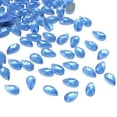 thumbnail image 1 of Unique Bargains Flat Back Acrylic Teardrop Gems, 12x7mm Teardrop Rhinestones Bead, Blue 100Pcs, 1 of 7