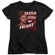Dexter Bloody Heart Womens Short Sleeve Shirt