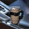 thumbnail image 5 of 40oz Tumbler,Brown Christmas Gingerbread Pattern Insulated Tumblers with Removable Handle,Stainless Steel Double Vacuum Coffee Tumbler Cup with Straw for Home,Office,Travel,Party, 5 of 5