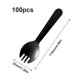 thumbnail image 4 of Cuchara Tenedor Cucharadas De Helado Desechables Pastel Spork De Plástico Desechable 100 Piezas, 4 of 5