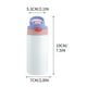 thumbnail image 2 of Botella de agua personalizada de acero inoxidable de 12oz | Tambor de nombre personalizado aislado | Tapa de pajita impermeable | Taza de doble pared caliente/fría | Blanco DIY | Regalo deportivo de, 2 of 2