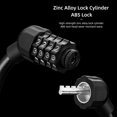 thumbnail image 3 of Bicycle Lock Cable 4 Digit Anti-theft Mountain Bike Motorcycle Electric Scooter Outdoor Riding Security Spare Accessories Black Without Bracket, 3 of 8
