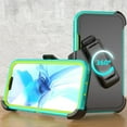 thumbnail image 6 of Xhy iPhone 13 Pro Case 6.1", Heavy Duty Hard Shockproof Armor Protector Case Cover with Belt Clip Holster (Green+Yellow), 6 of 7