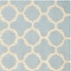thumbnail image 4 of SAFAVIEH Cambridge Leonard Geometric Wool Area Rug, Light Blue/Ivory, 4' x 4' Square, 4 of 6